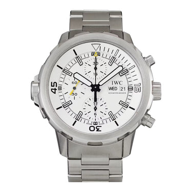 Pre-owned IWC Aquatimer Chronograph 44 mm Silver Dial Automatic reference IW376802 in Geneva - Certified pre-owned - Minty Watches