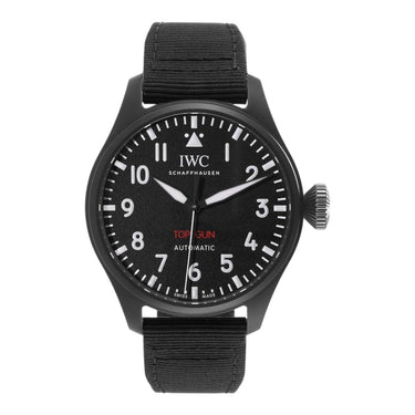 Pre-owned IWC Big Pilot's Watch 43 TOP GUN Black Ceramic reference IW329801 in Geneva - Certified pre-owned - Minty Watches