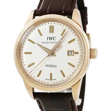 Pre-owned IWC Ingenieur Vintage 42,5mm Rose Gold Silver Dial Automatic reference IW323303 in Geneva - Certified pre-owned - Minty Watches