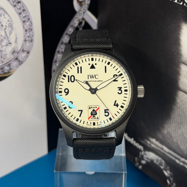 Pre-owned certified IWC Pilot "Black Aces" reference IW326905 from 2024 in Geneva - Certified pre-owned - Minty Watches