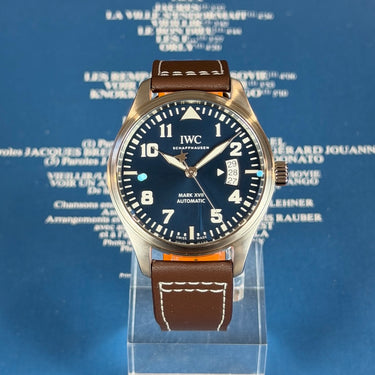 Pre-owned certified IWC Pilot Mark XVII Le Petit Prince reference IW326506 in Geneva - Certified pre-owned - Minty Watches