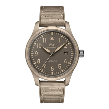 Pre-owned IWC Pilot's Watch Automatic 41mm TOP GUN Mojave Desert Brown Dial Ceramic reference IW328106 in Geneva - Certified pre-owned - Minty Watches