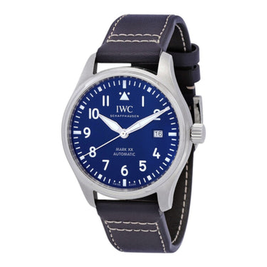Pre-owned IWC Pilot's Watch Mark XX 40 mm Blue Dial Automatic reference IW328203 in Geneva - Certified pre-owned - Minty Watches
