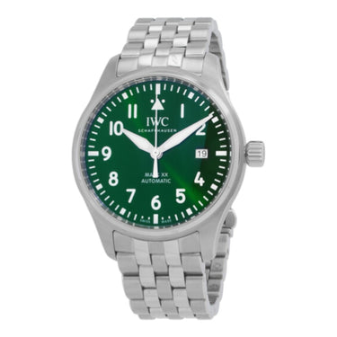 Pre-owned IWC Pilot's Watch Mark XX 40 mm Green Dial Automatic reference IW328206 in Geneva - Certified pre-owned - Minty Watches