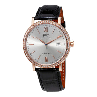 Pre-owned IWC Portofino Automatic 18K Rose Gold Silver Dial 40 mm reference IW356515 in Geneva - Certified pre-owned - Minty Watches
