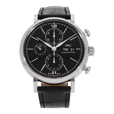Pre-owned IWC Portofino Chronograph 42 mm reference IW391029 in Geneva - Certified pre-owned - Minty Watches
