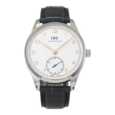 Pre-owned IWC Portugieser Automatic 40,4mm Silver Dial reference IW358303 in Geneva - Certified pre-owned - Minty Watches