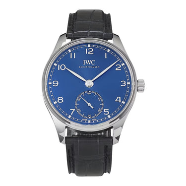 Pre-owned IWC Portugieser Automatic 40,4mm Blue Dial reference IW358305 in Geneva - Certified pre-owned - Minty Watches