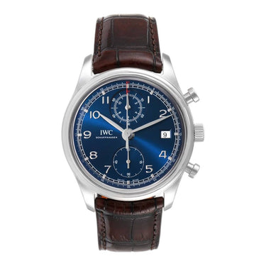 Pre-owned IWC Portugieser Chronograph Classic Laureus Sport for Good Limited Edition ref IW390406 in Geneva - Certified pre-owned - Minty Watches