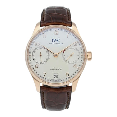Pre-owned IWC Portugieser Automatic 42,3 mm Silver Dial reference IW500701 in Geneva - Certified pre-owned - Minty Watches