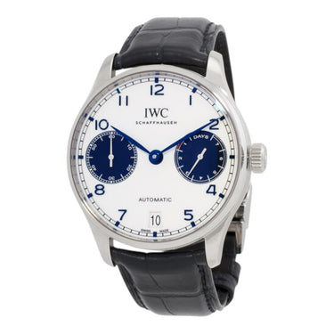 Pre-owned IWC Schaffhausen Portugieser 42,3 mm White Dial Automatic reference IW500715 in Geneva - Certified pre-owned - Minty Watches