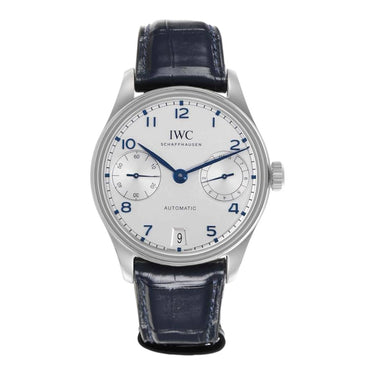 Pre-owned IWC Schaffhausen Portugieser Automatic 42,4 mm Silver Dial reference IW501702 in Geneva - Certified pre-owned - Minty Watches