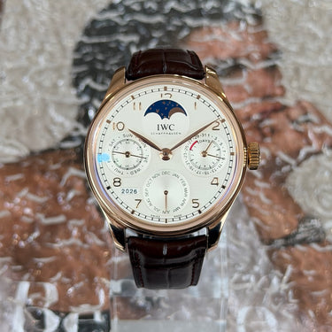 certified pre-owned IWC Portuguese Perpetual Calendar reference IW503302
from 2017 in Geneva - Certified pre-owned - Minty Watches