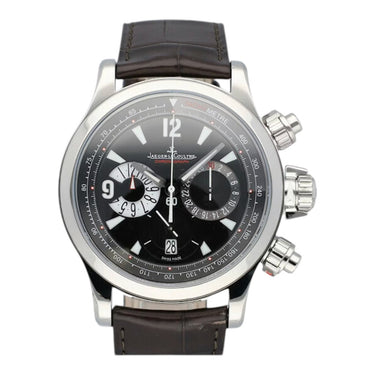 Pre-owned Jaeger-Lecoultre Master Compressor Chronograph Black Dial 42mm ref Q1758470/146.8.25 in Geneva - Certified pre-owned - Minty Watches