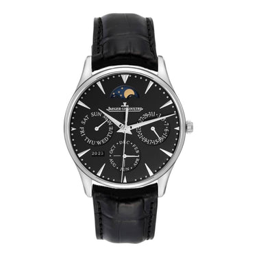 Pre-owned Jaeger-Lecoultre Master Ultra Thin Perpetual Calendar 39mm Black Dial reference Q1308470 in Geneva - Certified pre-owned - Minty Watches