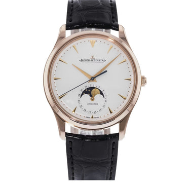 Pre-owned Jaeger-Lecoultre Master Ultra Thin Moon Rose Gold Ivory Dial reference Q1362520 in Geneva - Certified pre-owned - Minty Watches