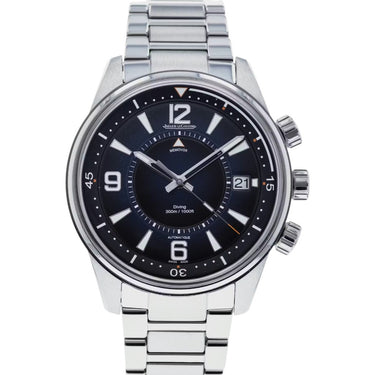 Pre-owned Jaeger-Lecoultre Polaris Mariner Memovox 42mm Blue Dial Automatic reference Q9038180 in Geneva - Certified pre-owned - Minty Watches
