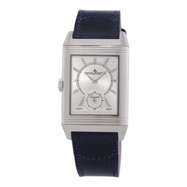 Pre-owned Jaeger-LeCoultre Reverso Tribute Duoface Small Seconds Blue & Silver Dial Manual Winding ref Q3988481 in Geneva - Certified pre-owned - Minty Watches