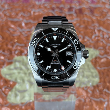 certified pre-owned Longines Hydroconquest GMT reference L3.790.4.56.6 from 2026 in Geneva - Certified pre-owned - Minty Watches