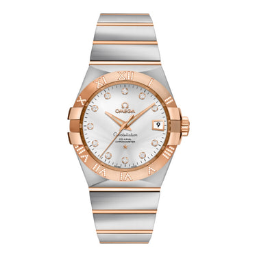 Pre-owned Omega Constellation Co-Axial Chronometer 35 mm Steel & 18K Rose Gold reference 123.25.35.20.52.003 in Geneva - Certified pre-owned - Minty Watches