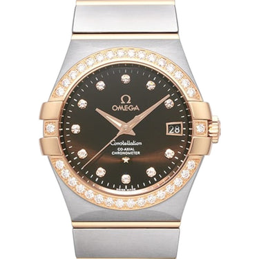 Pre-owned Omega Constellation Co-Axial Chronometer 35 mm Brown Dial Automatic reference 123.25.35.20.63.001 in Geneva - Certified pre-owned - Minty Watches