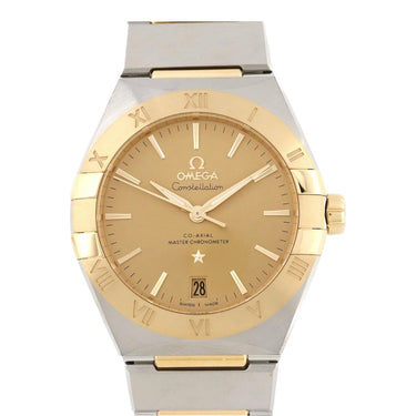 Pre-owned Omega Constellation 36 mm Steel & Yellow Gold Champagne Dial Automatic reference 131.20.36.20.08.001 in Geneva - Certified pre-owned - Minty Watches
