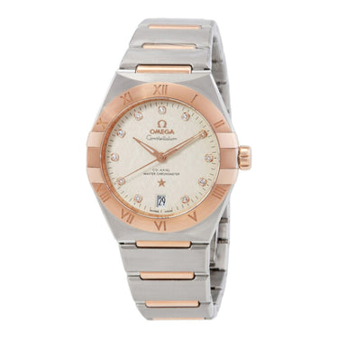 Pre-owned Omega Constellation 36 mm Steel & Gold Silver Dial Diamond Automatic reference 131.20.36.20.52.001 in Geneva - Certified pre-owned - Minty Watches