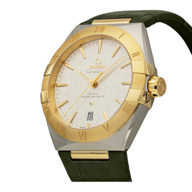 Pre-owned Omega Constellation 39 mm Steel & Gold Silver Dial Automatic reference 131.23.39.20.02.002 in Geneva - Certified pre-owned - Minty Watches