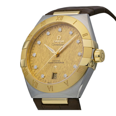 Pre-owned Omega Constellation 39 mm Automatic Yellow Dial Steel & Gold reference 131.23.39.20.58.001 in Geneva - Certified pre-owned - Minty Watches