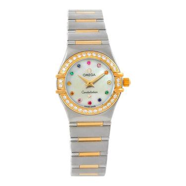 Pre-owned Omega Constellation Iris "My Choice" 22,5 mm Steel & Yellow Gold reference 1367.79 in Geneva - Certified pre-owned - Minty Watches