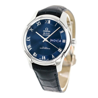 Pre-owned Omega De Ville Hour Vision Annual Calendar Co-Axial 41mm Blue Dial reference 433.13.41.22.03.001 in Geneva - Certified pre-owned - Minty Watches