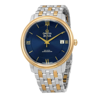 Pre-owned Omega De Ville Prestige Co-Axial 36,8mm Blue Dial Automatic Steel&Gold reference 424.20.37.20.03.001 in Geneva - Certified pre-owned - Minty Watches