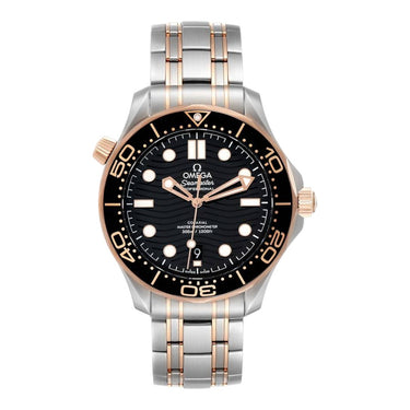 Pre-owned Omega Seamaster Diver 300M Black Dial 42mm Automatic Steel & Gold reference 210.20.42.20.01.001 in Geneva - Certified pre-owned - Minty Watches