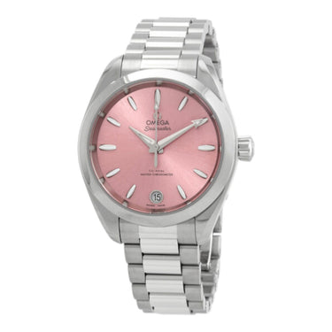 Pre-owned Omega Seamaster Aqua Terra 150M 34mm Pink Dial Automatic ref 220.10.34.20.10.003 in Geneva - Certified pre-owned - Minty Watches