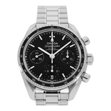 Pre-owned Omega Speedmaster 38 Chronograph 38mm Black Dial Automatic reference 324.30.38.50.01.001 in Geneva - Certified pre-owned - Minty Watches