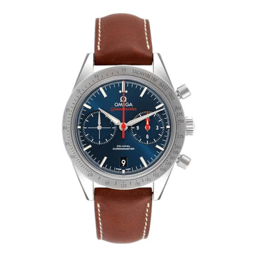Pre-owned Omega Speedmaster '57 Chronograph 41,5mm Blue Dial Automatic reference 331.12.42.51.03.001 in Geneva - Certified pre-owned - Minty Watches