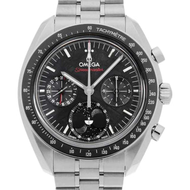 Pre-owned Omega Speedmaster Moonphase Meteorite Co-Axial Chronograph 43mm reference 304.30.43.52.01.001 in Geneva - Certified pre-owned - Minty Watches