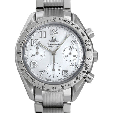 Pre-owned Omega Speedmaster Reduced 38,5 mm White Dial Automatic reference 3534-70 in Geneva - Certified pre-owned - Minty Watches