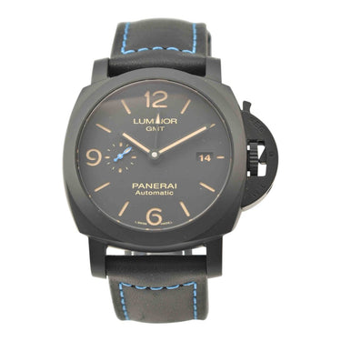 Pre-owned Panerai Luminor 1950 3 Days GMT Automatic Ceramic Black Dial 44 mm reference PAM01441 in Geneva - Certified pre-owned - Minty Watches