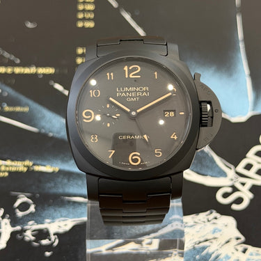 Pre-owned certified Panerai Luminor Marina 1950 3 Days GMT reference PAM00438 from 2021 in Geneva - Certified pre-owned - Minty Watches