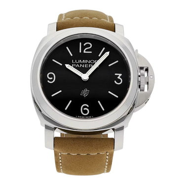 Pre-owned Panerai Luminor Base Logo Black Dial 44mm Manual Wind reference PAM01086 in Geneva - Certified pre-owned - Minty Watches