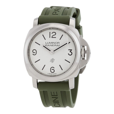 Pre-owned Panerai Luminor Base Logo 44 mm White Dial reference PAM01087 in Geneva - Certified pre-owned - Minty Watches