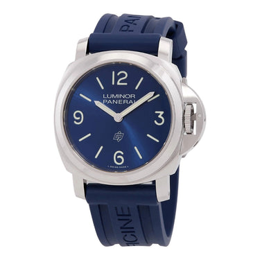Pre-owned Panerai Luminor Base Logo 44 mm Blue Dial Manual Wind reference PAM01623 in Geneva - Certified pre-owned - Minty Watches