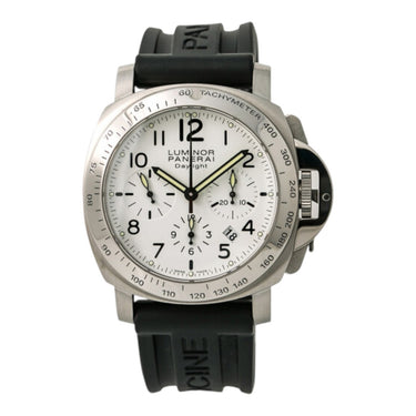 Pre-owned Panerai Luminor Chrono Daylight 44 mm White Dial reference PAM00188 in Geneva - Certified pre-owned - Minty Watches