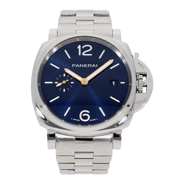 Pre-owned Panerai Luminor Due 42 mm Blue Dial Automatic reference PAM01124 in Geneva - Certified pre-owned - Minty Watches