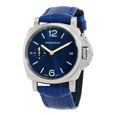 Pre-owned Panerai Luminor Due 38 mm Blue Dial Automatic reference PAM01273 in Geneva - Certified pre-owned - Minty Watches