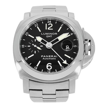 Pre-owned Panerai Luminor GMT Black Dial Automatic 44 mm reference PAM00297 in Geneva - Certified pre-owned - Minty Watches