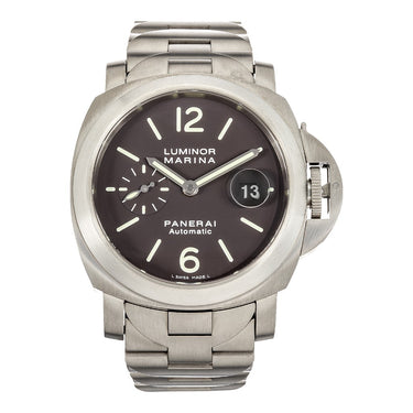 Pre-owned Panerai Luminor Marina 44mm Brown Dial Automatic Titanium reference PAM00279 in Geneva - Certified pre-owned - Minty Watches