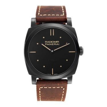 Pre-owned Panerai Radiomir 1940 3 Days Ceramica Black Dial 48mm Manual Wind reference PAM00577 in Geneva - Certified pre-owned - Minty Watches
