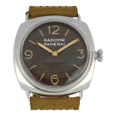 Pre-owned Panerai Radiomir Paneristi.com 20th Anniversary Limited Edition 45mm ref PAM02020 in Geneva - Certified pre-owned - Minty Watches